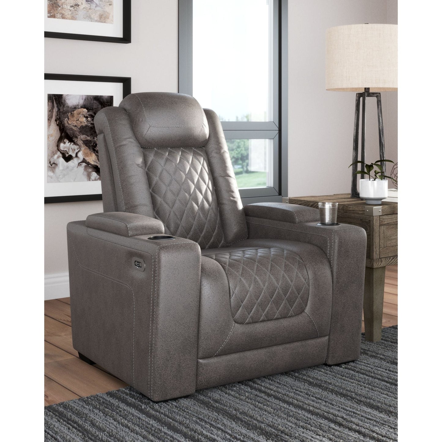 Fauteuil inclinable électrique HyllMont avec appui-tête réglable