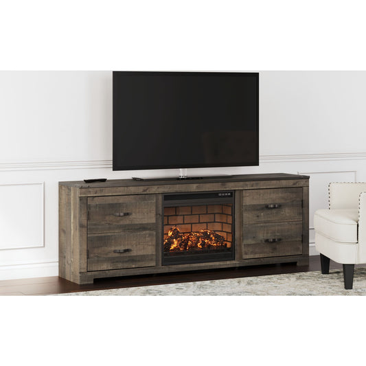 Meuble TV Trinell avec cheminée