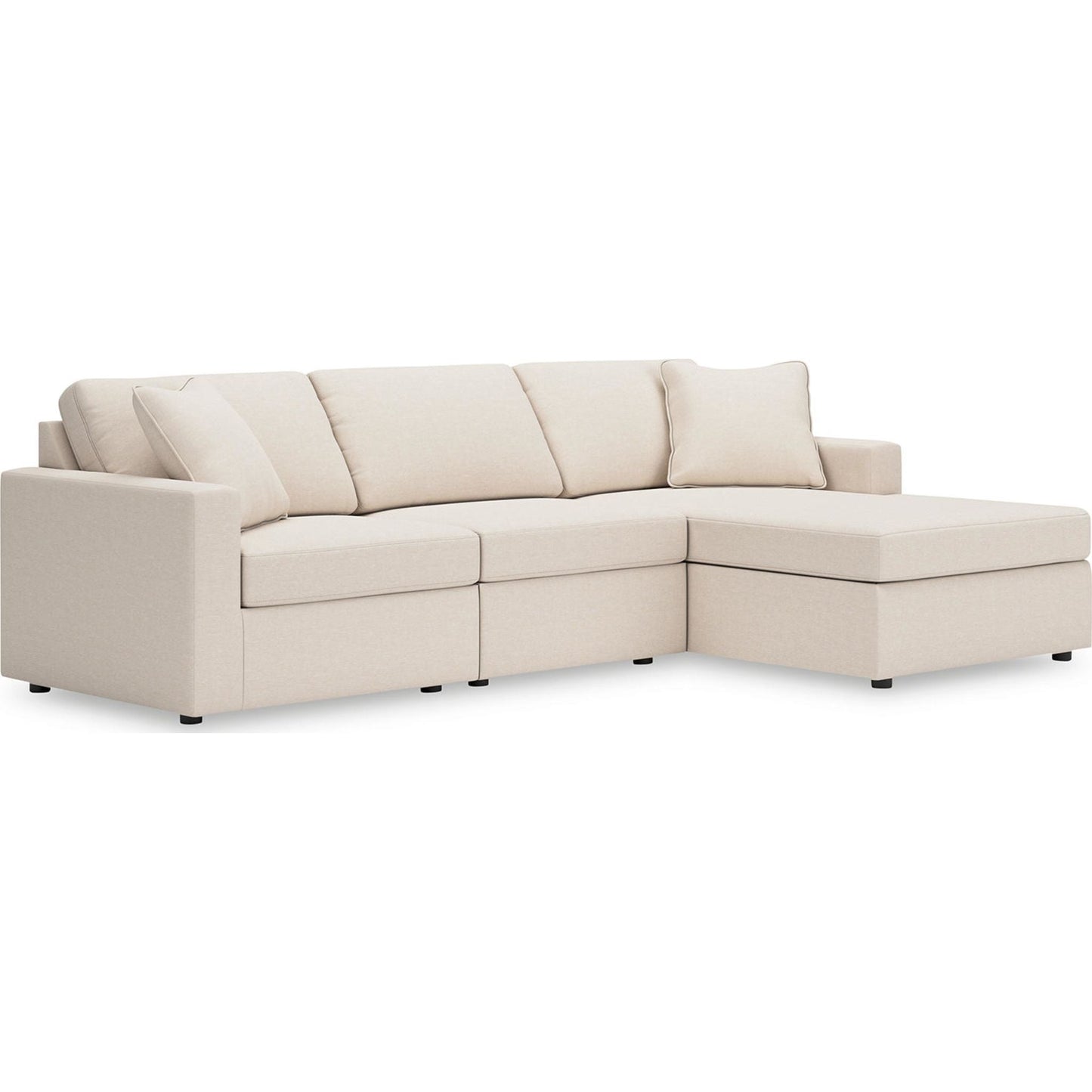 Canapé d'angle modulaire Modmax 3 pièces avec méridienne