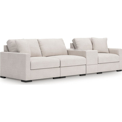 Canapé d'angle modulaire 4 pièces exclusif à Omaha avec rangement