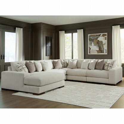 Canapé d'angle 5 pièces exclusif Barrelton avec méridienne