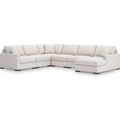 Canapé d'angle modulaire 6 pièces avec méridienne, exclusivité Omaha