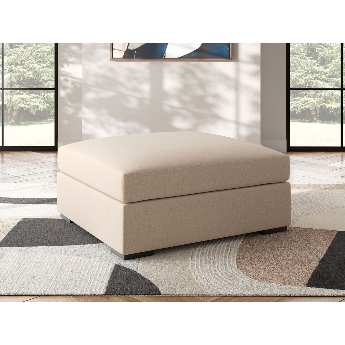 Pouf d'appoint surdimensionné exclusif à Regality