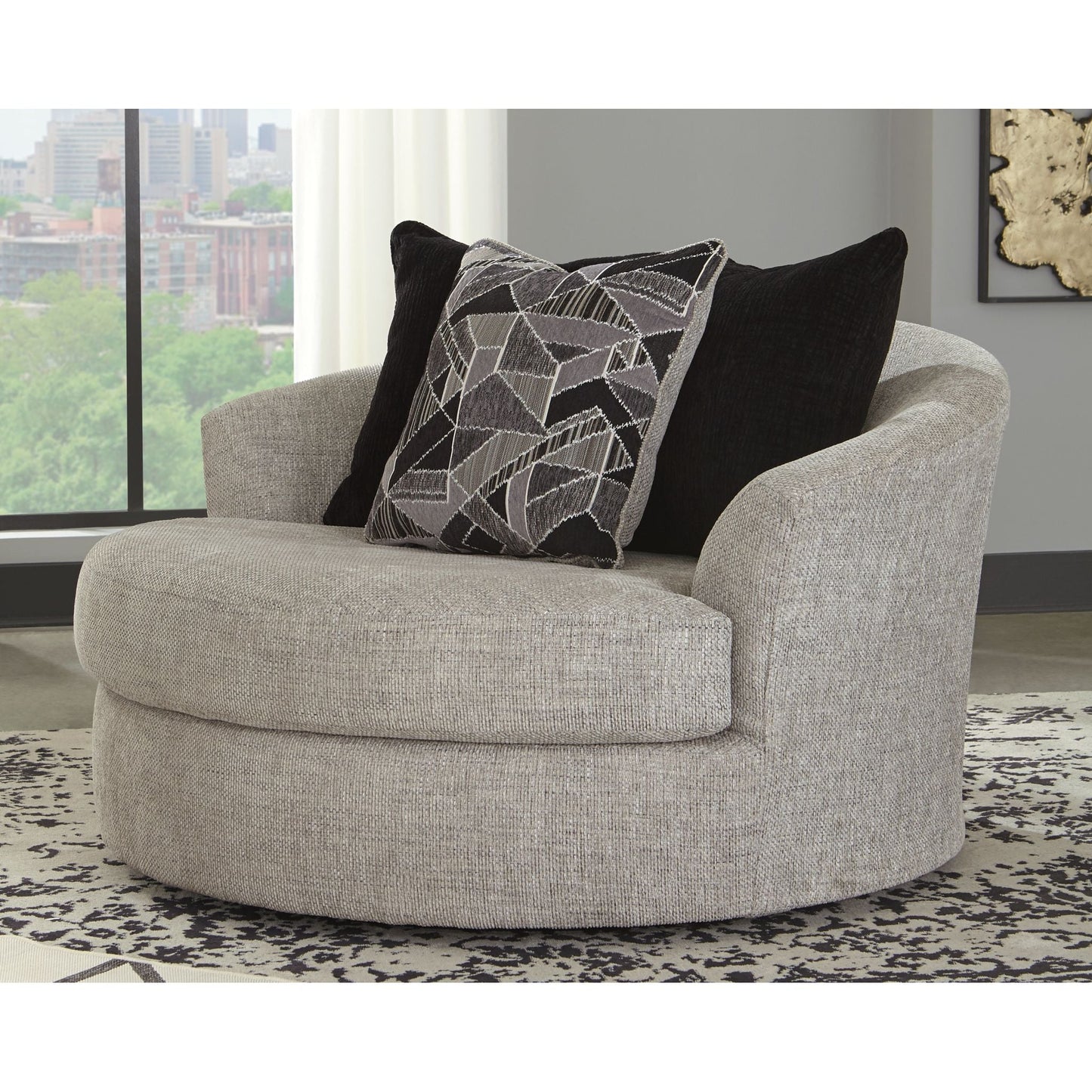 Fauteuil pivotant surdimensionné Megginson