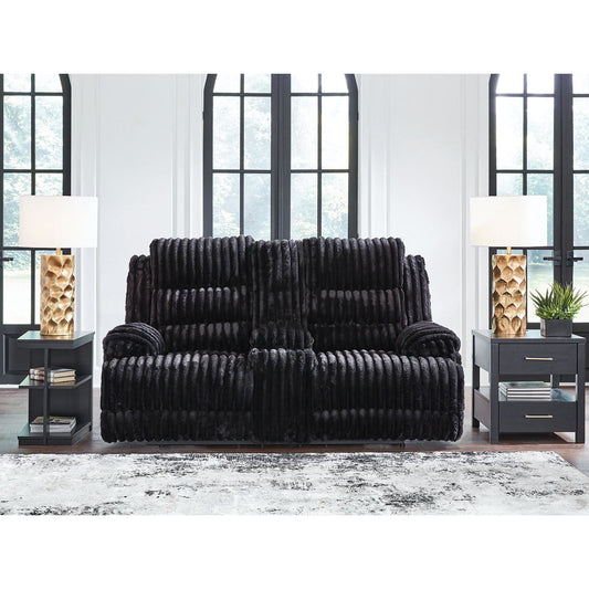 Canapé inclinable deux places Technique avec console