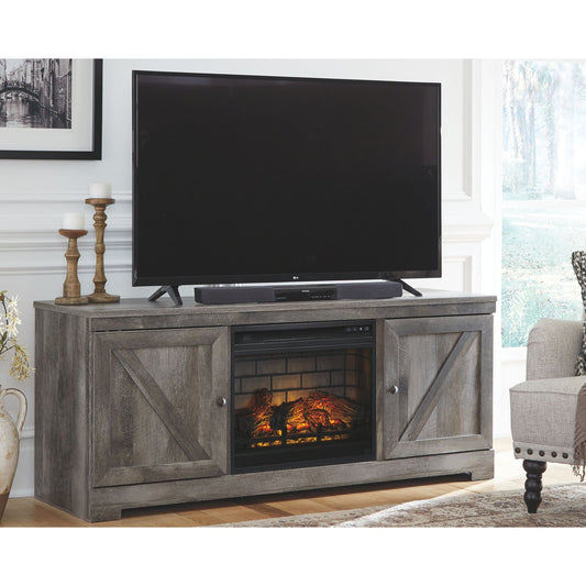 Meuble TV Wynnlow avec cheminée