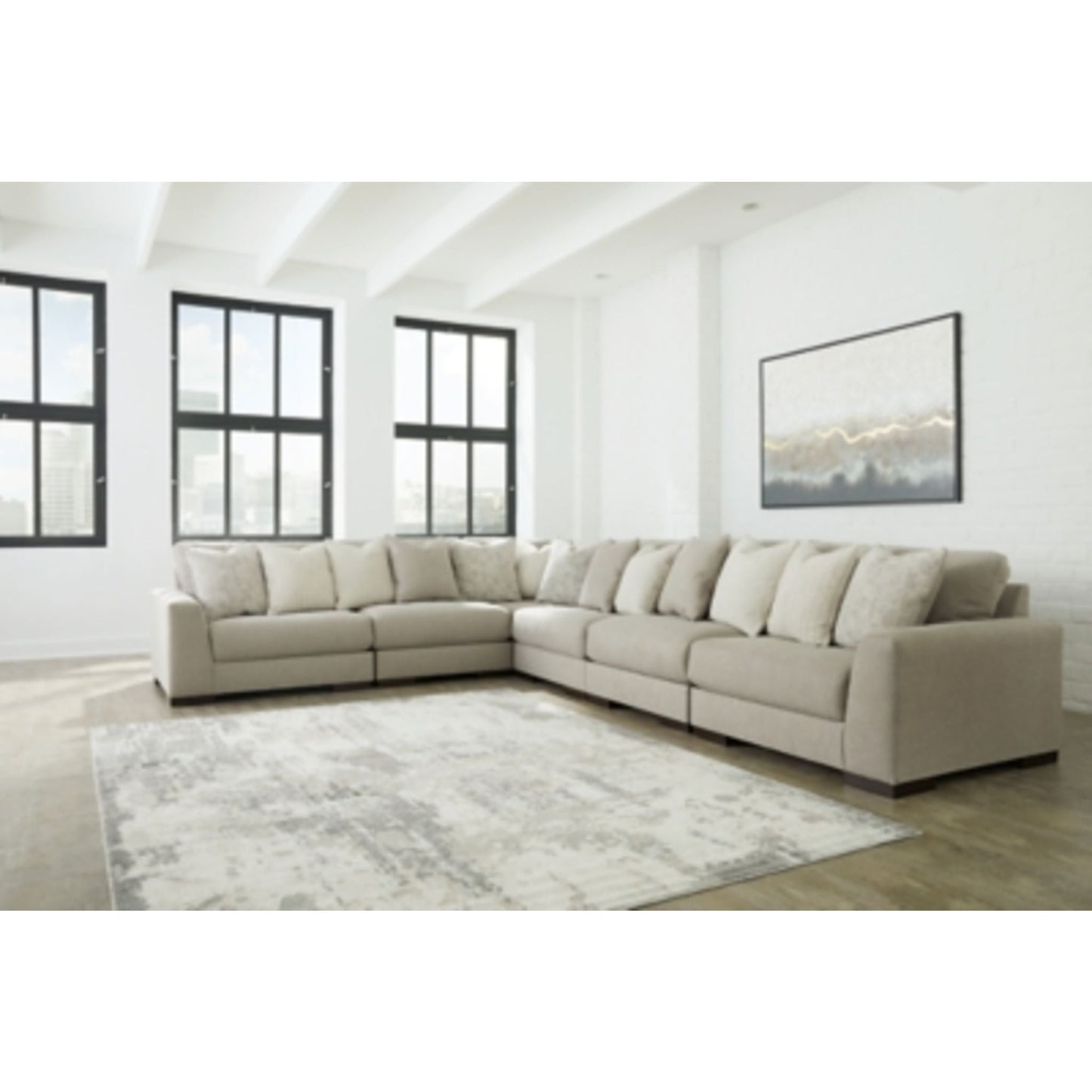 Lyndeboro - Canapé d'angle modulaire 6 pièces exclusif