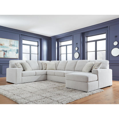 Canapé d'angle 4 pièces exclusif Leighelli avec méridienne