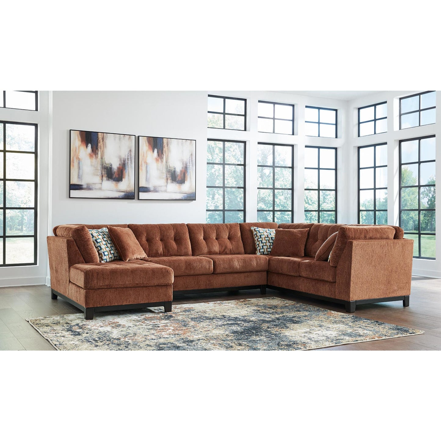 Canapé d'angle 3 pièces exclusif Laylabrook avec méridienne