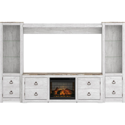 Meuble TV Willowton avec cheminée