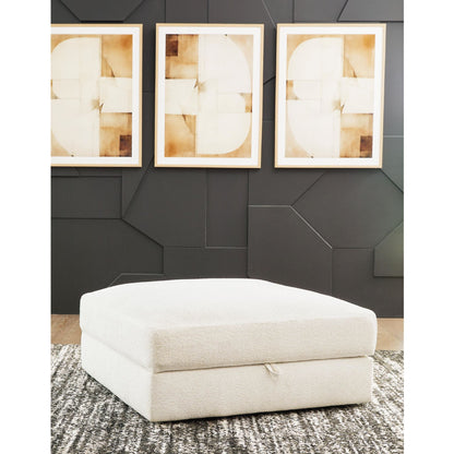 Pouf Elissa Court exclusif avec rangement