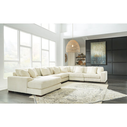 Canapé d'angle Lindyn 6 pièces avec méridienne