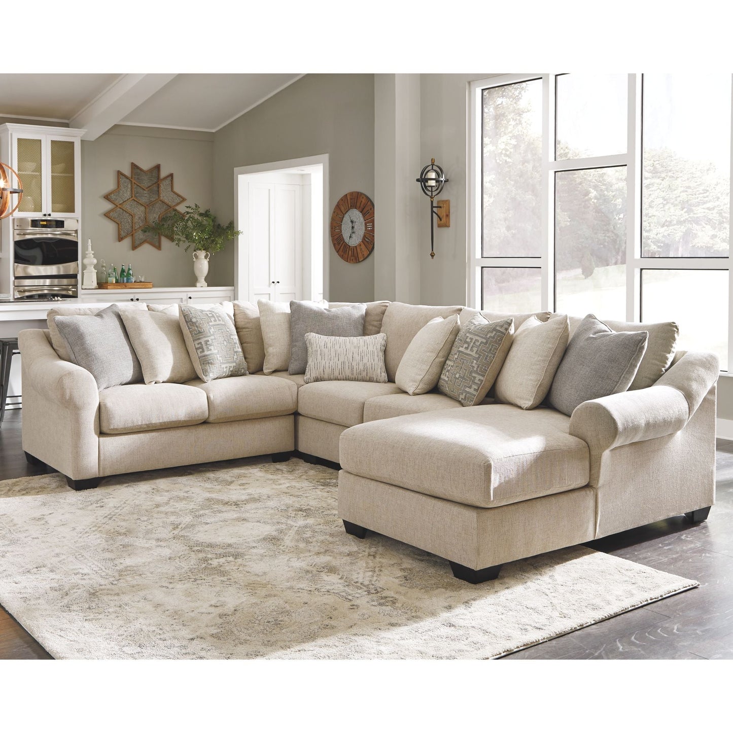 Canapé d'angle 4 pièces exclusif Carnaby