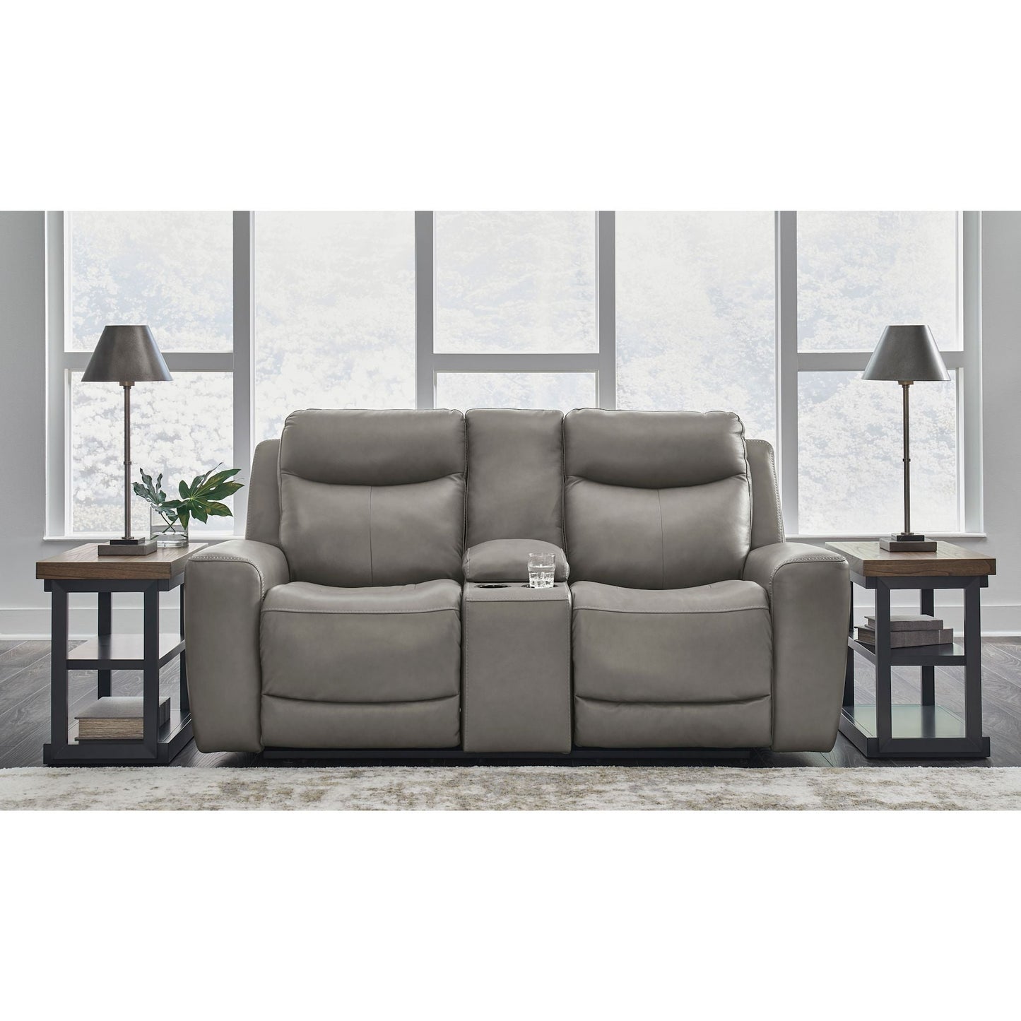 Fauteuil inclinable électrique Mindanao avec console et appui-tête réglable