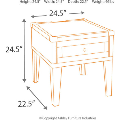 Table d'appoint rectangulaire Todoe