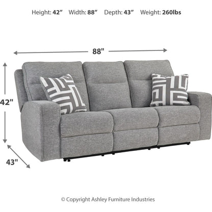 Canapé inclinable électrique exclusif Biscoe avec appui-tête réglable