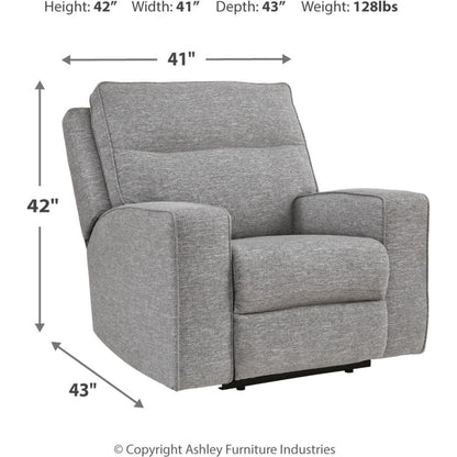 Fauteuil inclinable électrique exclusif Biscoe avec appui-tête réglable