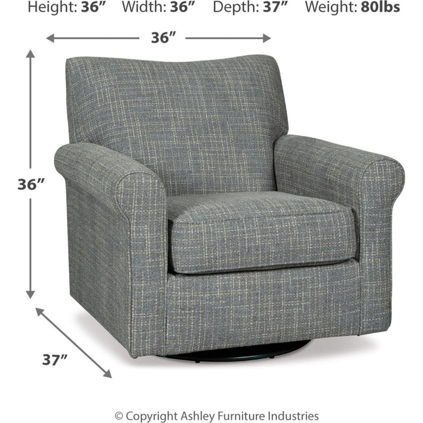 Fauteuil pivotant à bascule Renley