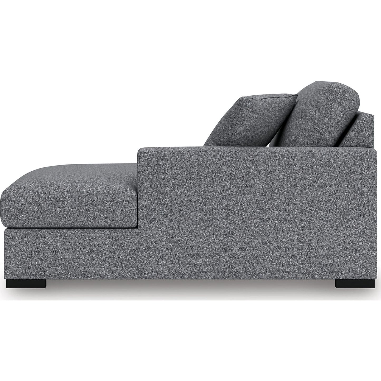 Canapé d'angle modulaire 8 pièces exclusif à Omaha avec double méridienne. Système audio et rangements.