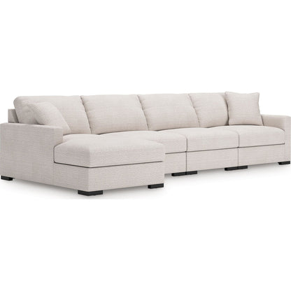 Canapé d'angle modulaire 4 pièces avec méridienne, exclusivité Omaha