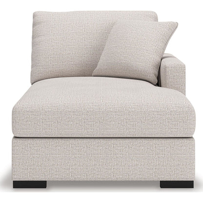 Canapé d'angle modulaire 8 pièces exclusif à Omaha avec double méridienne. Système audio et rangements.