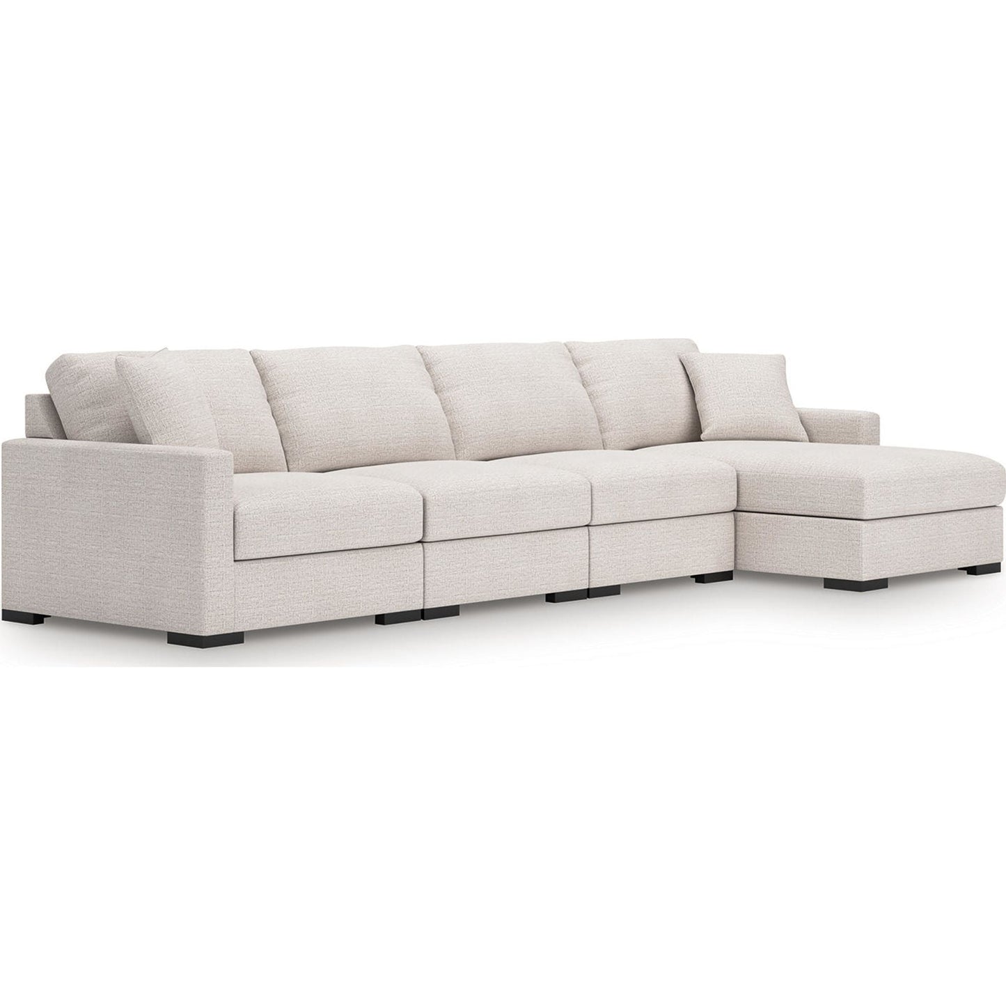 Canapé d'angle modulaire 4 pièces avec méridienne, exclusivité Omaha