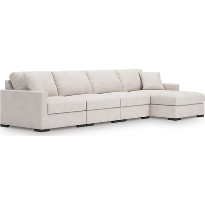 Canapé d'angle modulaire 4 pièces avec méridienne, exclusivité Omaha