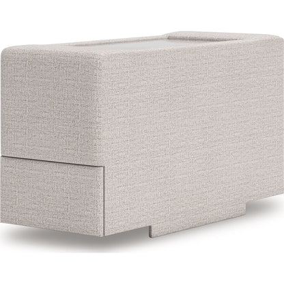 Canapé d'angle modulaire 7 pièces exclusif à Omaha, avec système audio et rangement