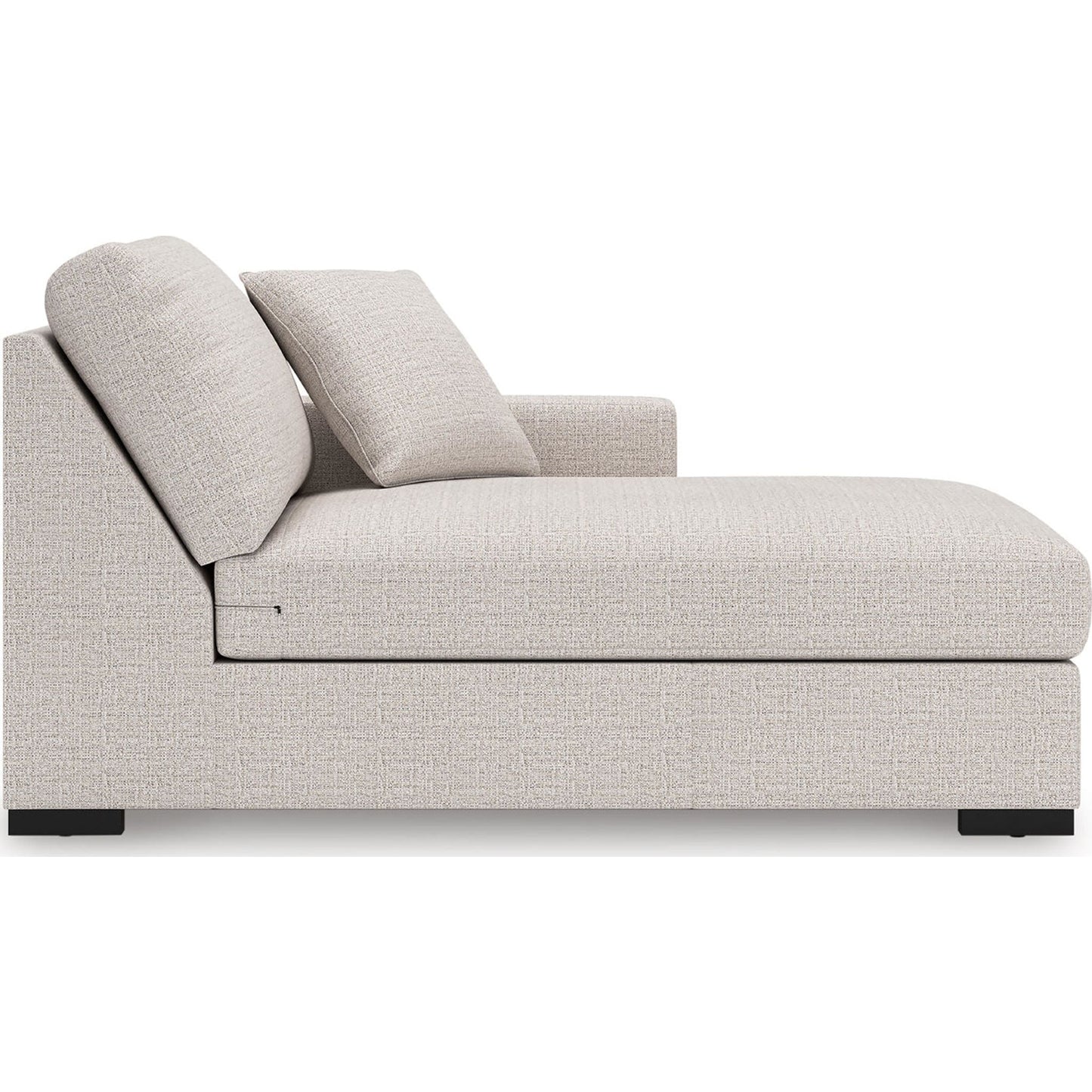 Canapé d'angle modulaire 8 pièces exclusif à Omaha avec double méridienne. Système audio et rangements.