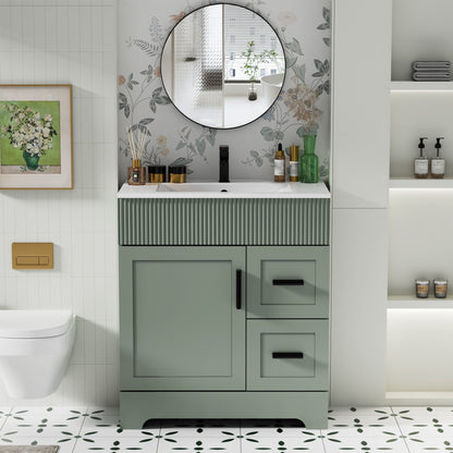 Ensemble meuble-lavabo Wavy Line 30/36/48 avec lavabo et robinet