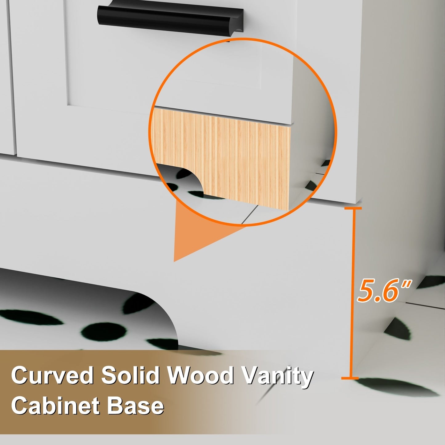 Ensemble meuble-lavabo Wavy Line 30/36/48 avec lavabo et robinet