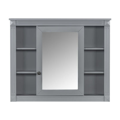Meuble-lavabo moderne de 91 cm (36 po) avec vasque et armoire à miroir, 2 portes et 2 tiroirs