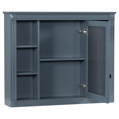 Meuble-lavabo moderne de 91 cm (36 po) avec vasque et armoire à miroir, 2 portes et 2 tiroirs