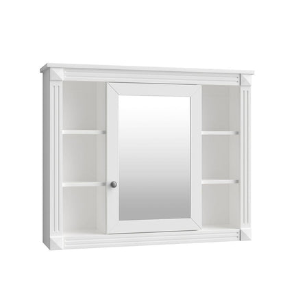 Meuble-lavabo moderne de 91 cm (36 po) avec vasque et armoire à miroir, 2 portes et 2 tiroirs