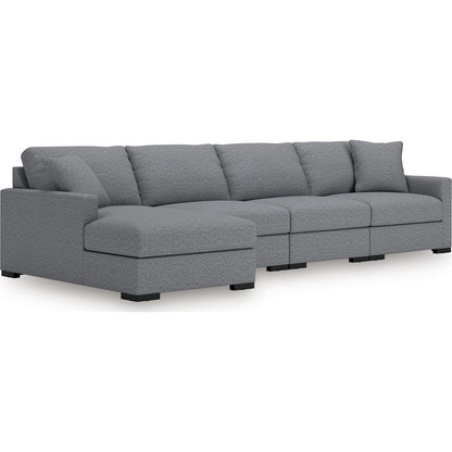 Canapé d'angle modulaire 4 pièces avec méridienne, exclusivité Omaha