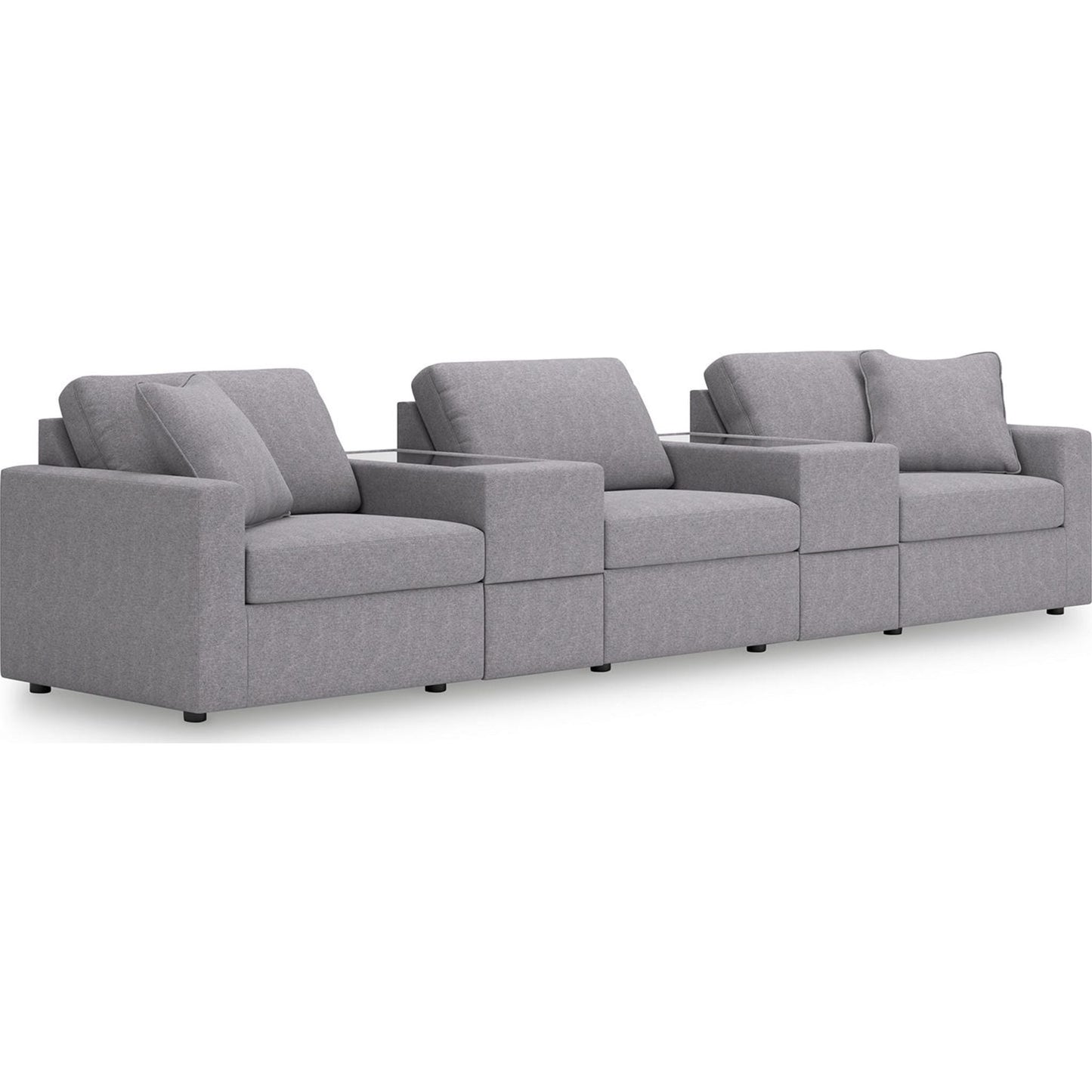 Canapé d'angle modulaire Modmax 5 pièces avec consoles de rangement