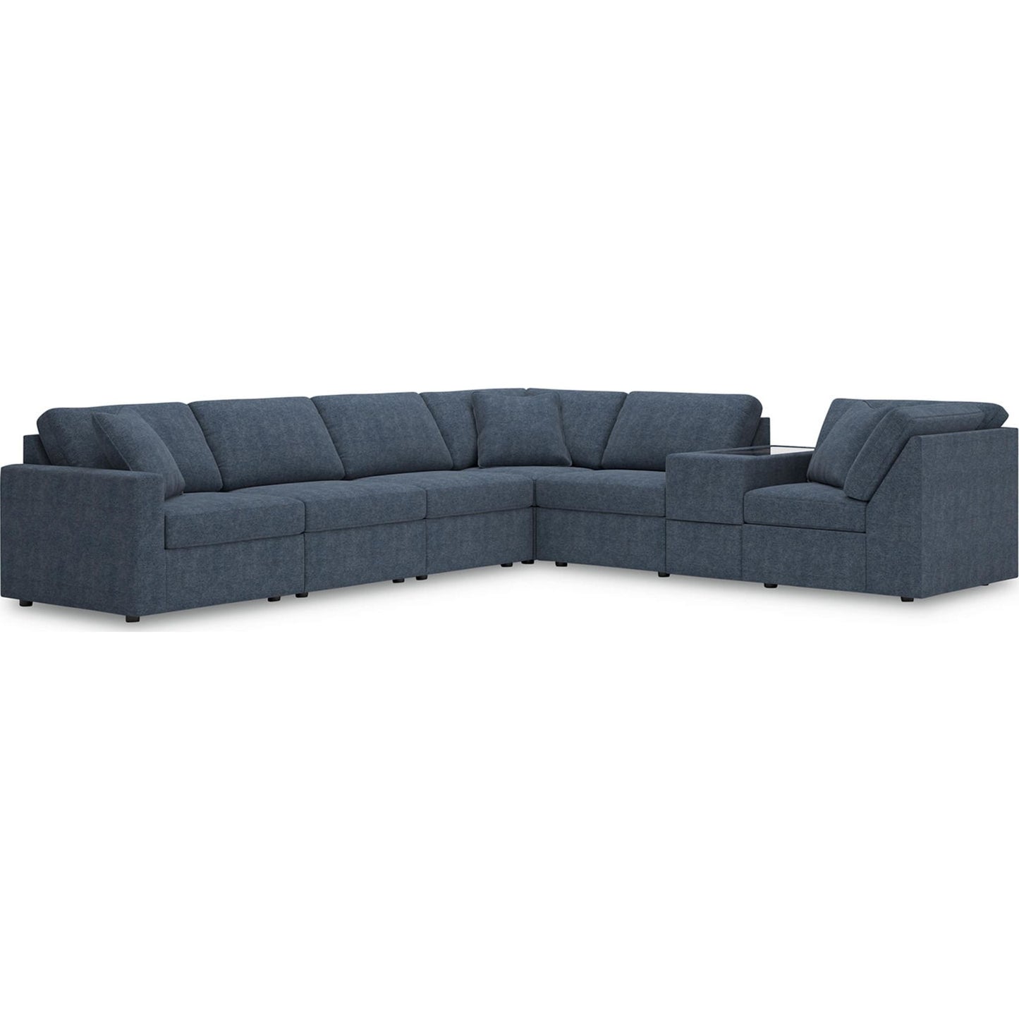 Canapé d'angle modulaire Modmax 7 pièces avec console de rangement