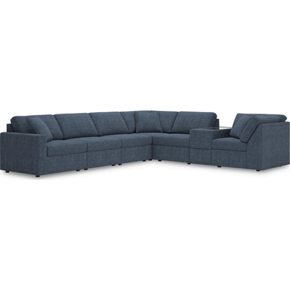 Canapé d'angle modulaire Modmax 7 pièces avec console de rangement