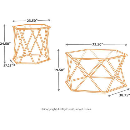 Ensemble de tables d'appoint Madanere (ensemble de 3)