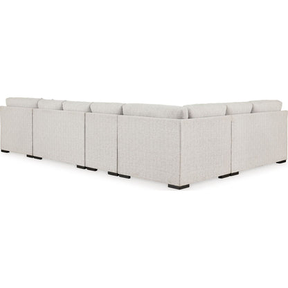 Canapé d'angle 5 pièces exclusif Larce avec méridienne