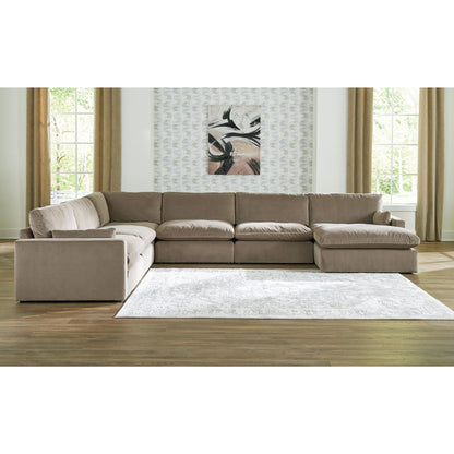 Canapé d'angle modulaire Sophie 6 pièces avec méridienne