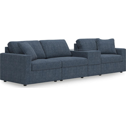 Canapé d'angle modulaire Modmax 4 pièces avec console de rangement