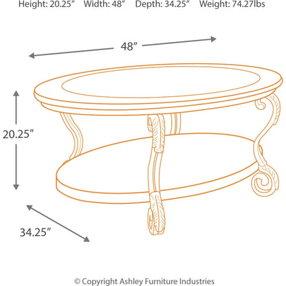 Table basse ovale Nestor