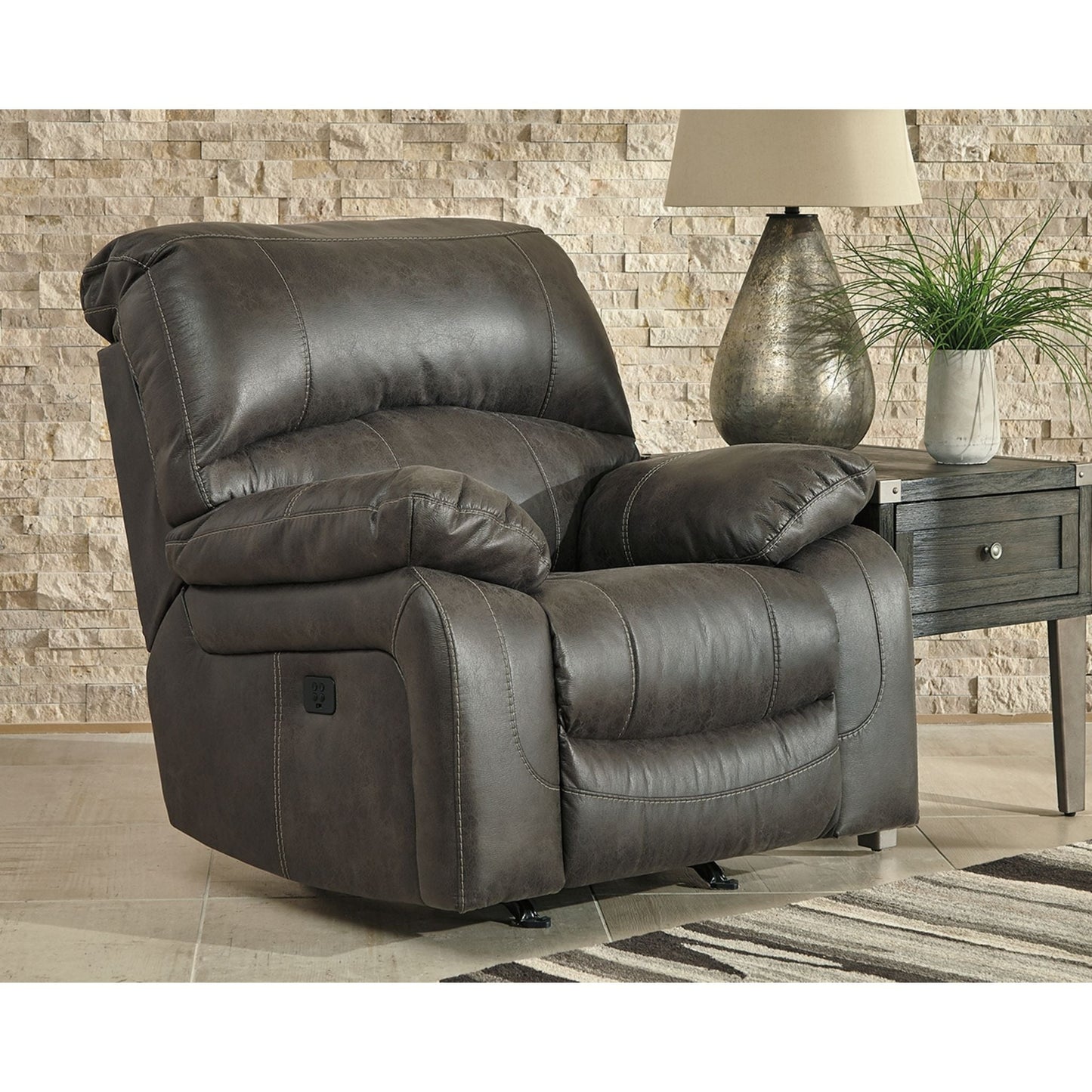 Fauteuil inclinable électrique Dunwell avec appui-tête réglable