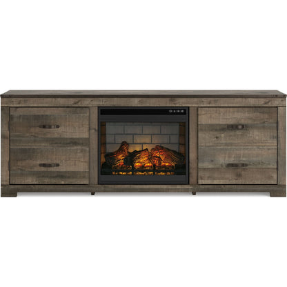 Meuble TV Trinell avec cheminée