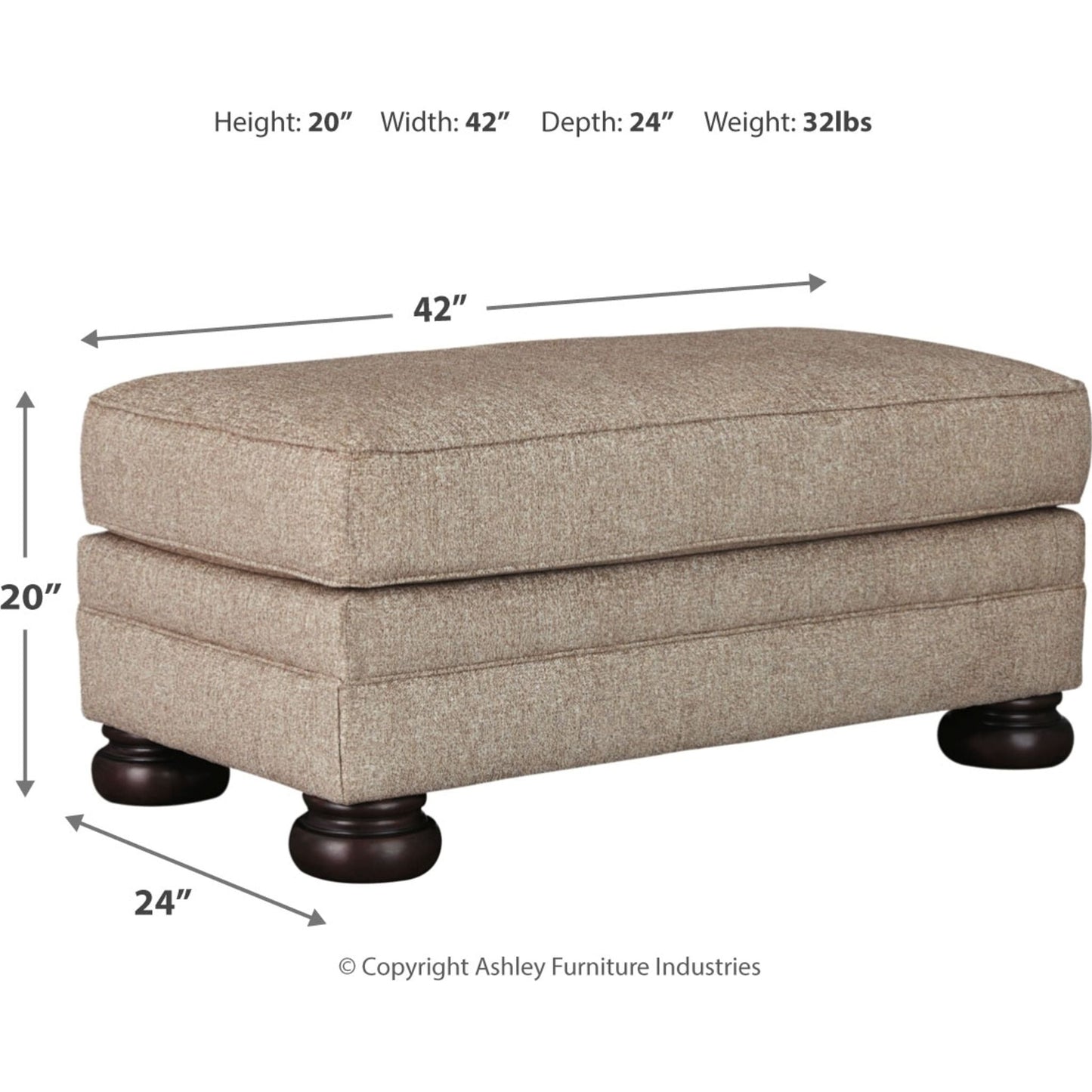 Pouf en bois de Kanan