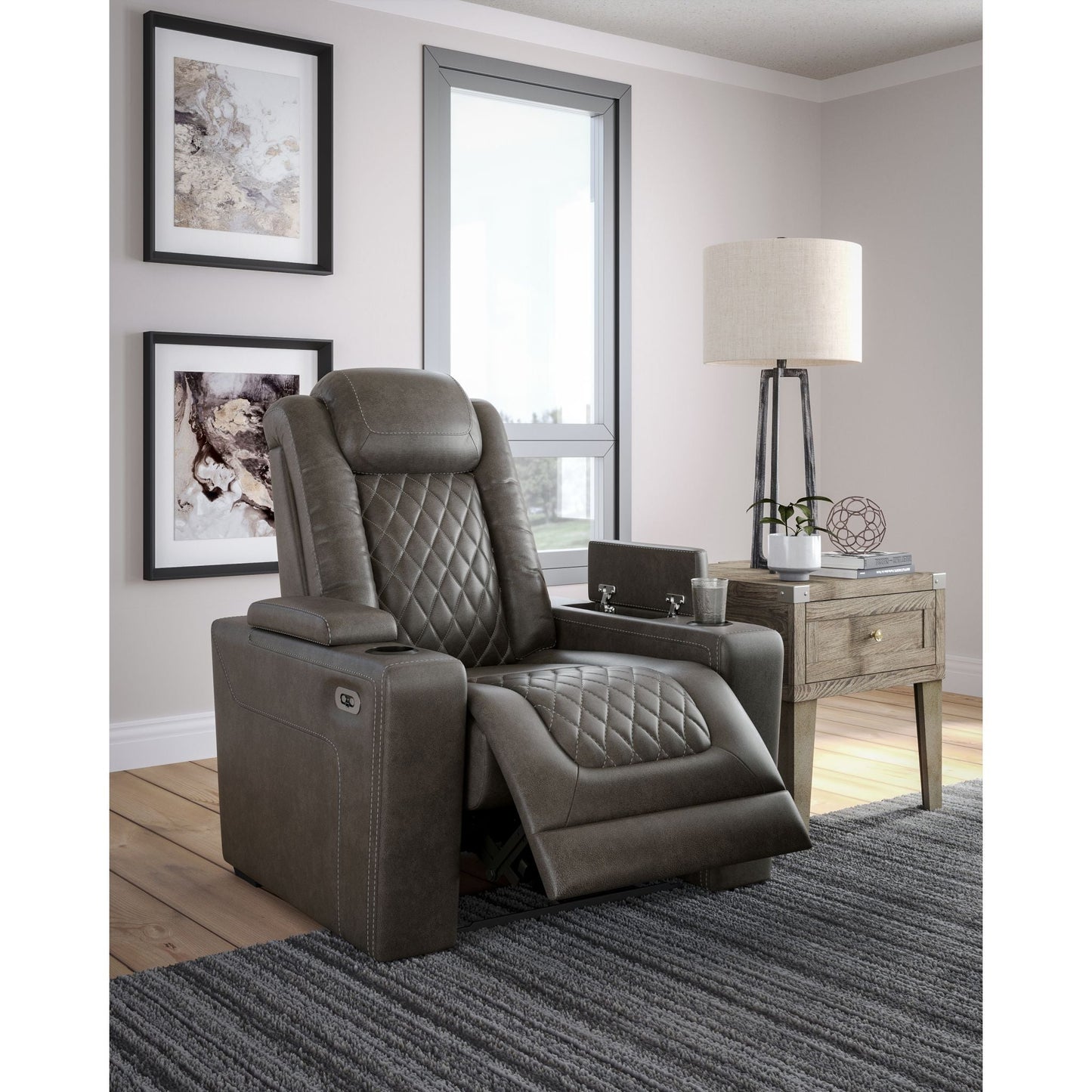 Fauteuil inclinable électrique HyllMont avec appui-tête réglable