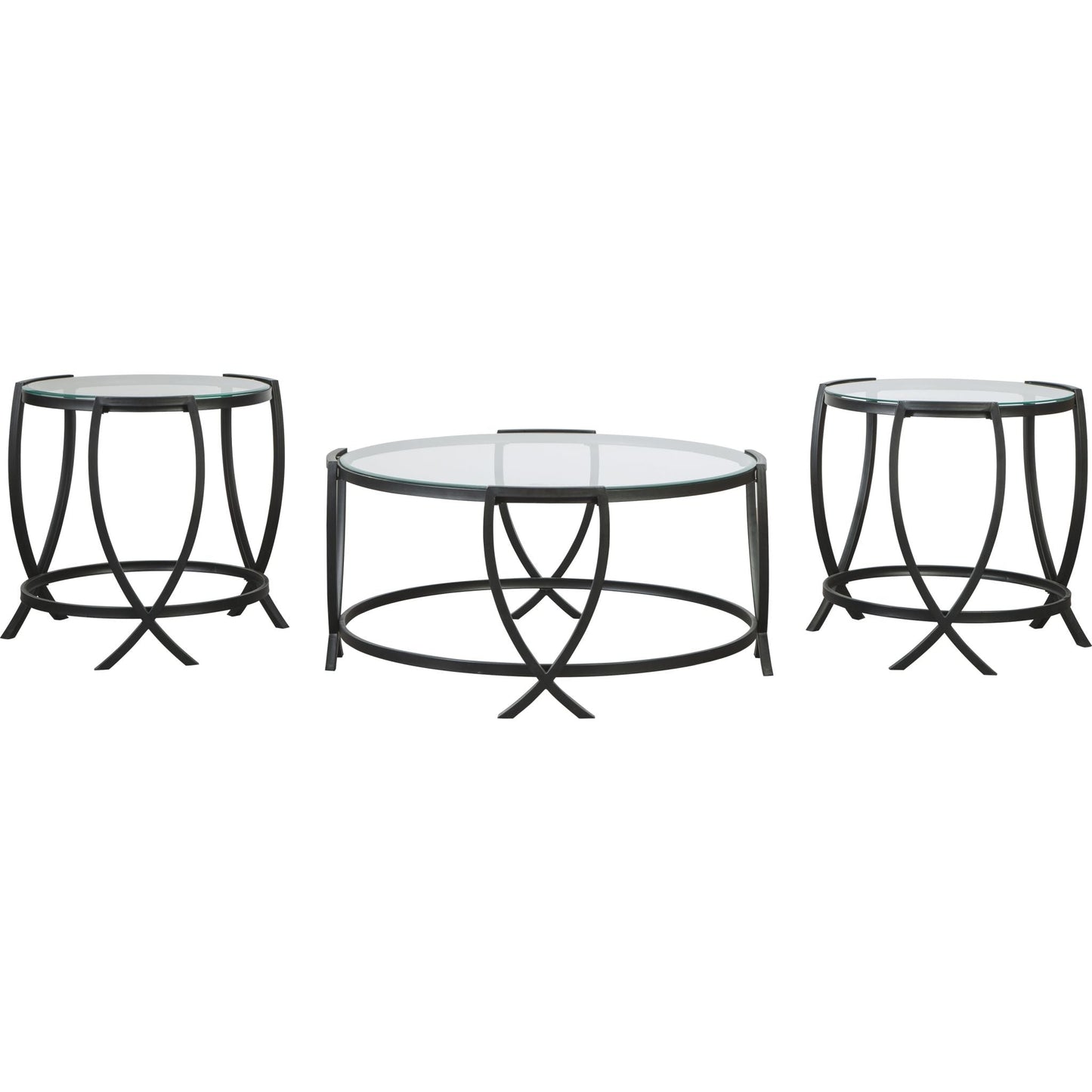 Ensemble de 3 tables d'appoint Tarrin