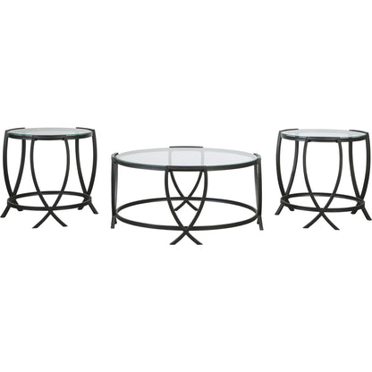Ensemble de 3 tables d'appoint Tarrin