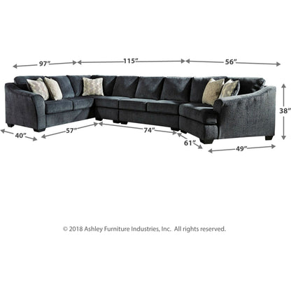 Canapé d'angle Eltmann 4 pièces